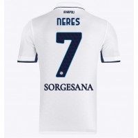 SSC Napoli David Neres #7 Bortatröja 2024-25 Korta ärmar